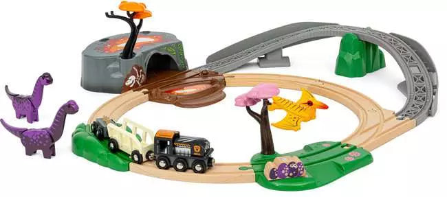 Image of BRIO Dinosaur Adventure Set components