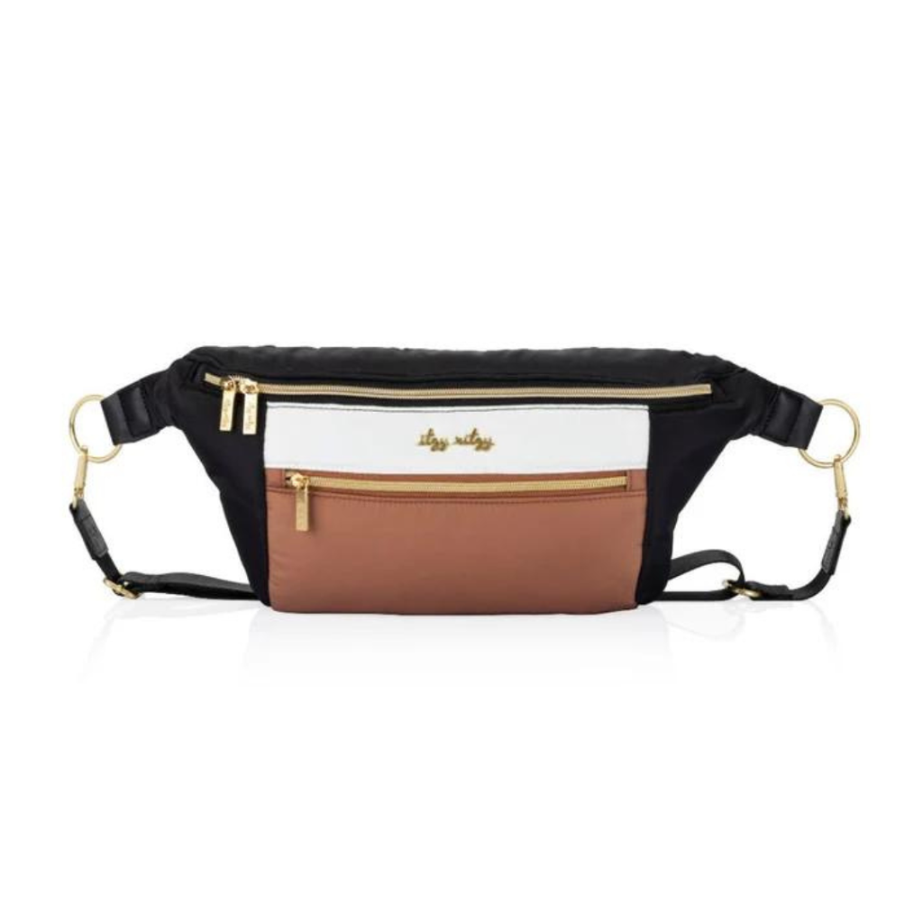 Image of Coffee & Cream Ritzy Pack Fanny Pack & Crossbody Diaper Bag