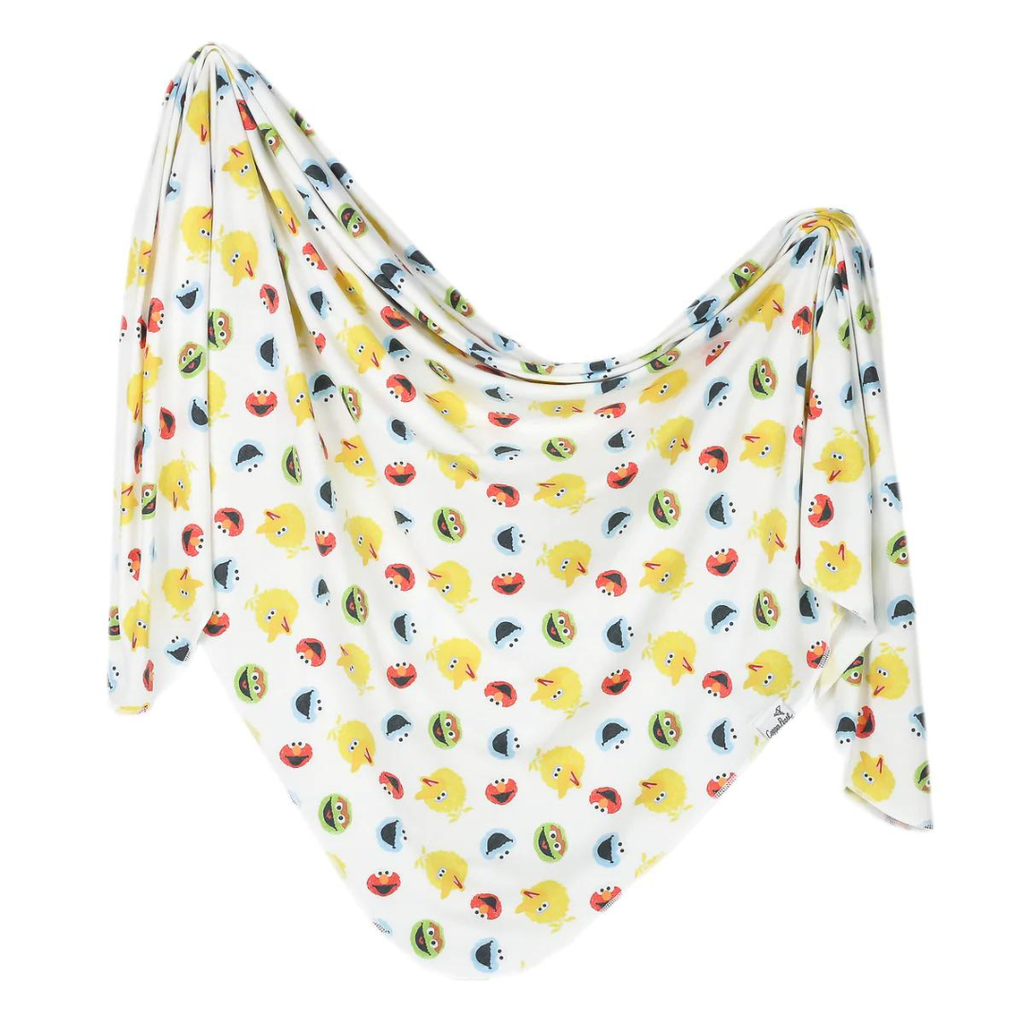 Image of Sesame Scribbles Swaddle Blanket