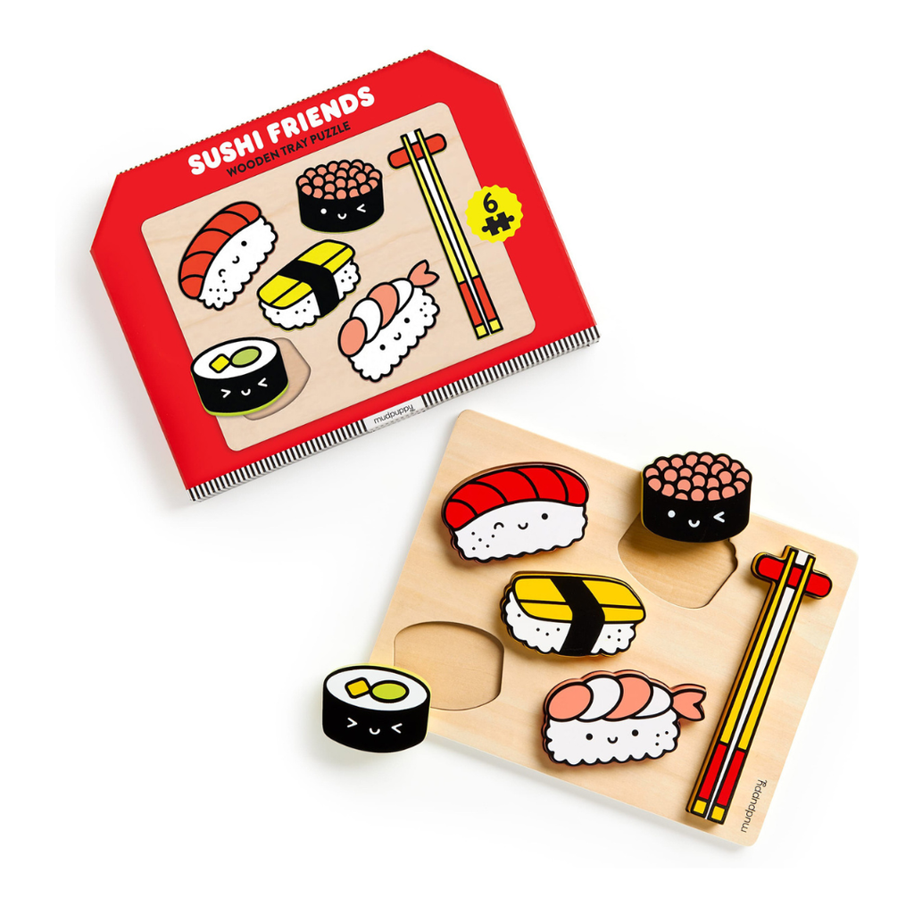 Image of Sushi Friends Wooden Tray Puzzle