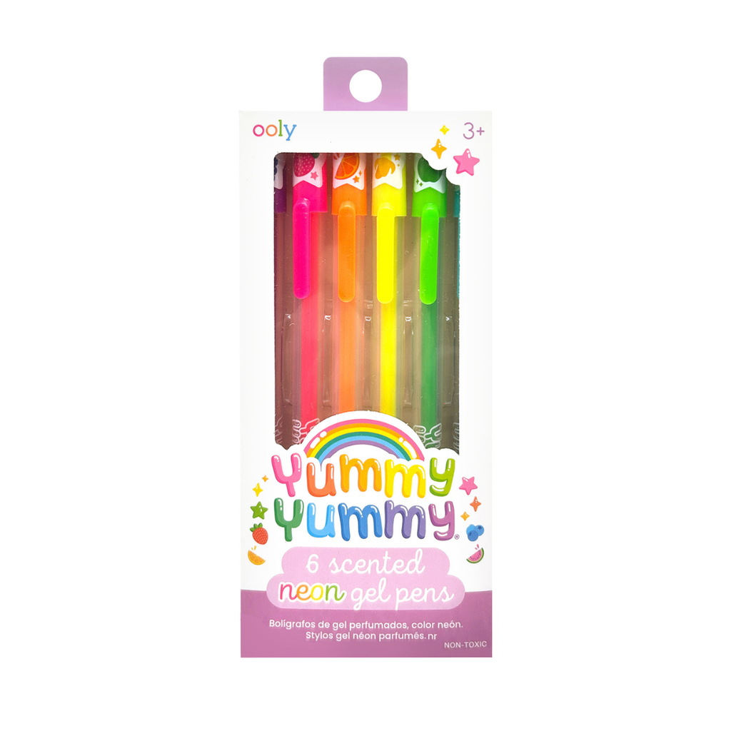 Image of Yummy Yummy 6 Scented Gel Pens - Neon