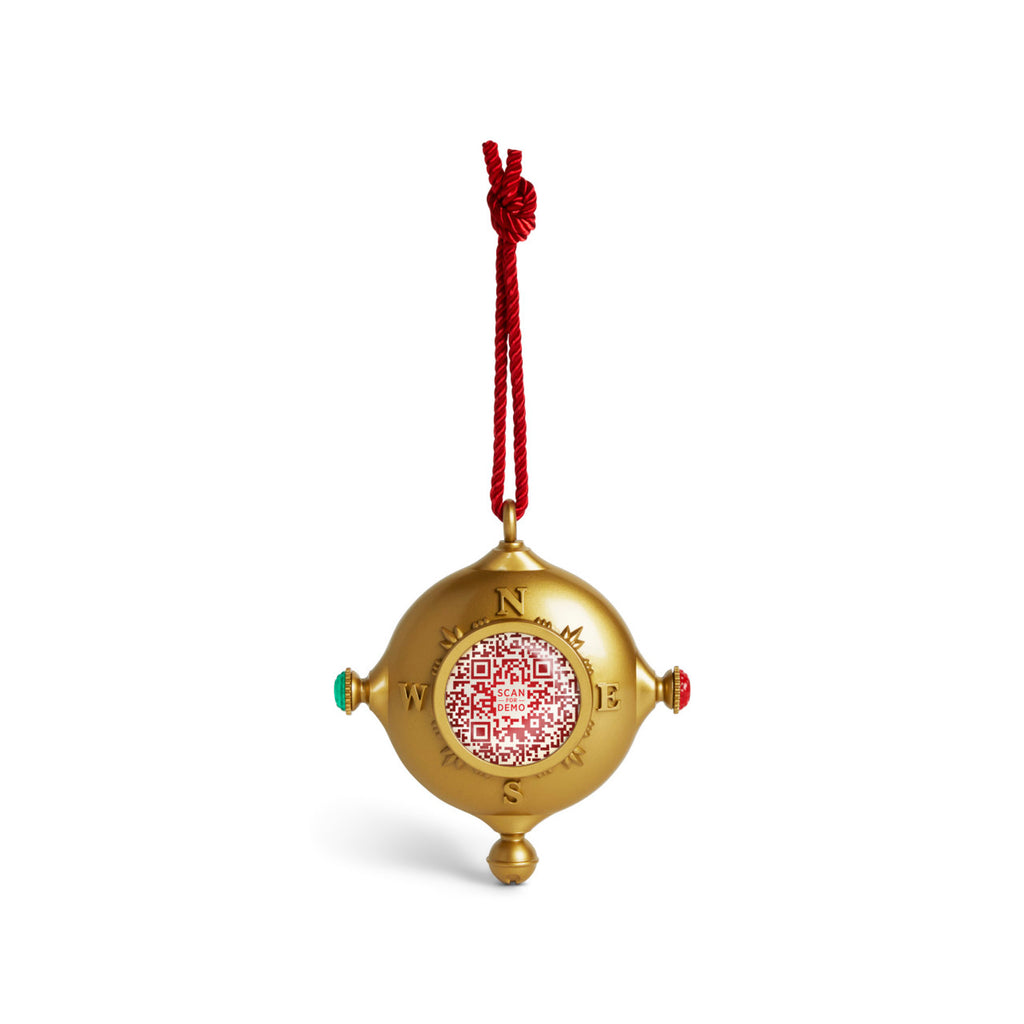 Image of Santa's Kindness Ornament on white background