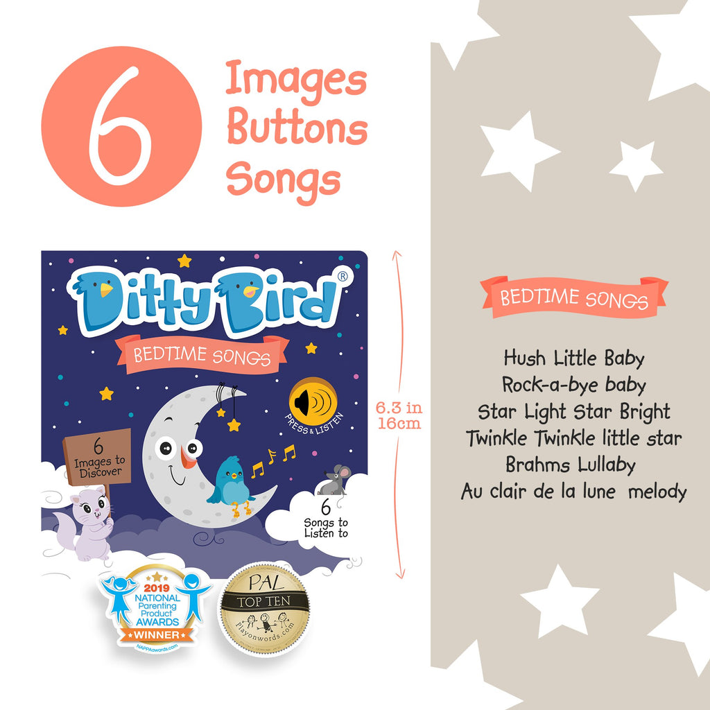 Image of Ditty Bird Bedtime Songs sell sheet